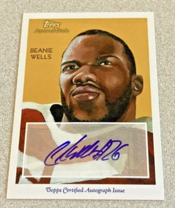 2009 Topps National Chicle Auto #NCA-CW Beanie Wells Cardinals - Imagen 1 de 2