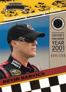 PRESSEAUSWEIS 2011 LEGENDS KEVIN HARVICK #44 64/250 GOLD PARALLEL CARD - Bild 1 von 2