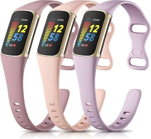 Maledan Band kompatibel mit Fitbit Charge 6/Charge 5 Bänder für Damen Herren, 3 Pac - Bild 1 von 12