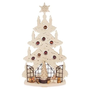Christmas Arch Pine Christmas Room With Window - WxHxD 37.5x70x9cm - Picture 1 of 3