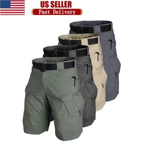 Pantalones Cortos de Senderismo Tácticos Para Hombre Informales Carga Combate Trabajo Ejército Medio Pantalones Senderismo EE. UU. - Imagen 1 de 18