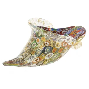 Zapatilla Millefiori GlassOfVenice de cristal de Murano edredón dorado - Imagen 1 de 5