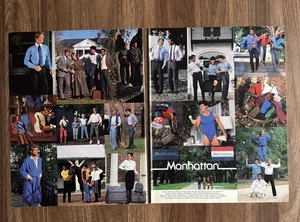 Manhattan Clothing Apparel Print Ad 1989 Vintage Style Men Women America 80s - Picture 1 of 6