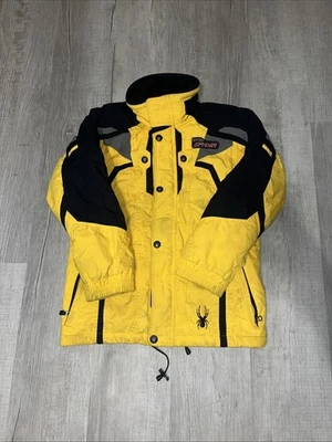 Spyder Yellow Insulated Ski Jacket Kids Size 10 Apalachian Race Team FrenchSwiss - Image 1 of 4