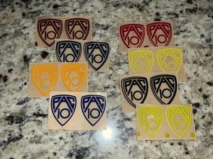 PAC10 CONFERENCE Vintage Football Helmet Decals - Qty (2) Decals - Picture 1 of 1