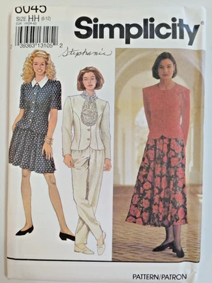 Simplicity 8045 Skirt Pants Top Tie Sewing Pattern Ladies 6 8 10 12 UC Evening - Image 1 of 4