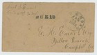 Mr Fancy Cancel CSA STAMPLESS COVER RICHMOND 1863 CDS DUE 10 SOLDIER