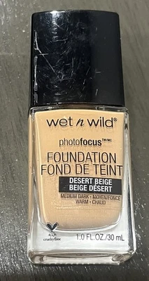 WET N WILD Photo Focus Foundation - Desert Beige *NEW* - Image 1 of 2