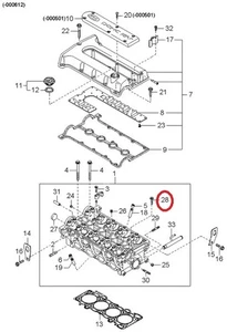( 1 ) GENUINE KIA K997960835 Flange Head Bolt (Package Of 2 Bolts) - Bild 1 von 6