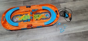 Hot Wheels- 2 Track Slot Car Race ๐ Orange Carrying Case -Complete- - Picture 1 of 6