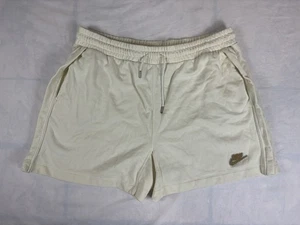 Nike Fleece Shorts Mens XL Off White Cream Drawstring Athletic CZ9249-113 - Picture 1 of 6