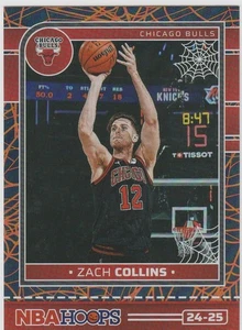 ZACH COLLINS 2024-25 PANINI HAUNTED HOOPS HOLO WEBS FOIL PARALLEL #56 - Picture 1 of 2