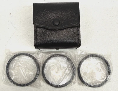 Vivitar 49mm Coated Close-Up Filter 3-Lens Set  +1 +2 +3 Diopters + Case EXC - Image 1 of 4