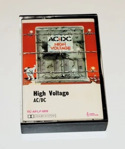 ACDC - High Voltage - 1975 Australia 1st Paper Label Cassette Tape + Roo J-card - Picture 1 of 8