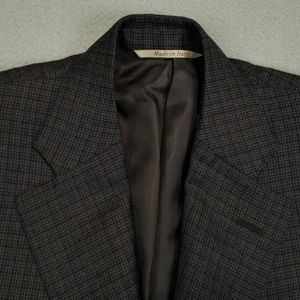 Canali 1934 Sport Coat Mens 39S* (EU 50C) Wool Plaid Two Button Double Vent Read - Picture 1 of 13