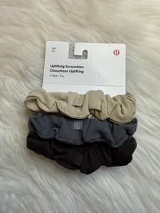Paquete de 3 Scrunchie Elevador Lululemon ESPR/TRNH/ANCH Nuevo - Imagen 1 de 2