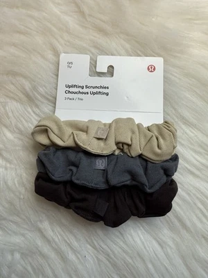 Lululemon Uplifting Scrunchie 3 Pack ESPR/TRNH/ANCH New - Image 1 of 2
