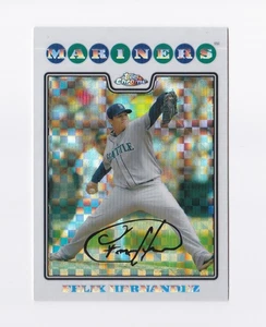2008 Topps Chrome X-Fractors #23 Felix Hernandez Seattle Mariners - Picture 1 of 2