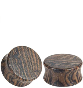 Matched Wood Organic Gauges Plugs Double Flared Piercing 2 Piece (A/2/1/520) - Picture 1 of 1