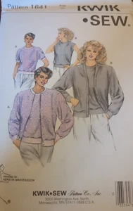 Kwik Sew by Kerstin Martensson Misses' CARDIAGAN & TOP 1641 size XS-L UC?FF - Picture 1 of 4