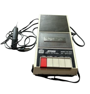 Jefferson Solid State Cassette Tape Recorder Cassette Deck AC/Battery Vintage - Picture 1 of 6