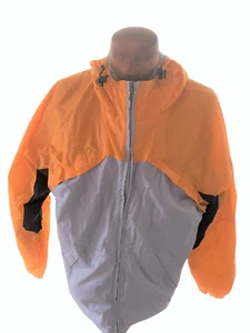 CONSENSUS Men's Yellow & Gray Full Zip Windbreaker Jacket Size Extra Large XL - Picture 1 of 8