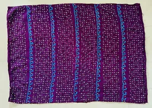 42" X 29" inch Remnant Tie dye mirror work Pure SILK Fabric - craft quilt Blouse - Picture 1 of 16