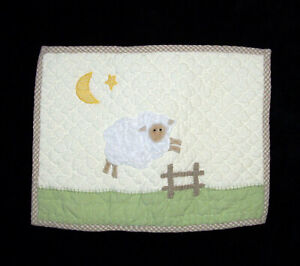 Pottery Barn Kids Chamois Lambie Lamb Quilted Toddler Pillow Sham 11x15"