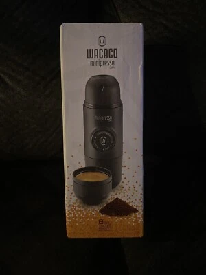 WACACO Minipresso GR Black Manually Operated Portable Espresso Machine - Image 1 of 4