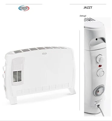 TERMOCONVETTORE ARGO 2000W TIMER JAZZT 3 Modalità di riscaldamento - Immagine 1 di 2