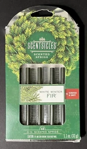 Neu SCENTSICLES White Winter Fir 12 Duftzweige Sticks Weihnachtsduft Aroma - Bild 1 von 3