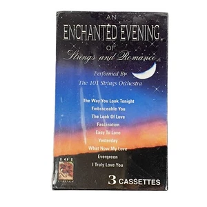 101 Strings Orchestra Enchanted Evening Romance 3-Cassette Set Sealed Music Vtg - Picture 1 of 11