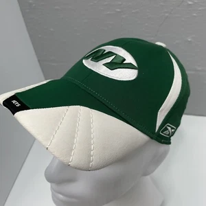 Cappello berretto NEW YORK JETS NY chiusura flessibile verde Reebok Sideline NFL attrezzatura - Foto 1 di 10