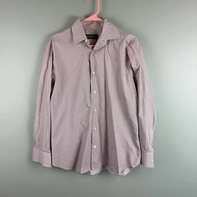 Camisa Gancini Salvatore Ferragamo Para Hombres Cuello Manga Larga Con Botones Talla M Foto 1 de 4