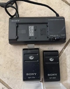 Sony Battery Charger Handycam Video 8 W/Battery FX330 Power Adapter Plug AC-V60A - Picture 1 of 9