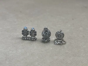 Dollhouse hand made Silver Perfume Bottles 1:12 scale - Picture 1 of 6