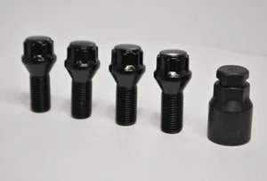 Set di 4 bulloni ruota di bloccaggio (M12 x 1,5, 25 mm filo, - Foto 1 di 2