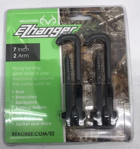 2-Pk Realtree 2-Arm 7" EZHanger Hanger Tree Stand Hunting Bow/Accessories Lo#EB9 - Picture 1 of 5
