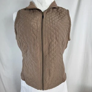 Chaleco Columbia Mocha Marrón Mujer Talla S Pequeño Cremallera Completa Acolchado, Lados Vellón - Imagen 1 de 15