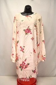 ABITO BEIGE TWINSET NUOVO CON ETICHETTE CON STAMPA FLOREALE TAGLIA 50 US XXL - Foto 1 di 4