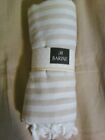 Barine White And Beige Striped Pestemal Towel From Oui Please