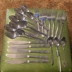 Huge Stainless Steel Silverware Lot Forks Spoons Knives Regal Roger’s Etc - Picture 1 of 8