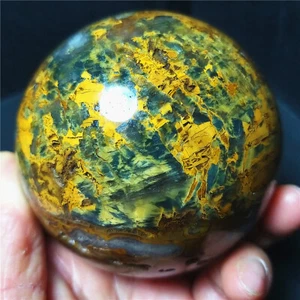 Rare 630.6G Natural Namibia " Pietersite" Gemstone Sphere Ball Healing BA4016 - Picture 1 of 19
