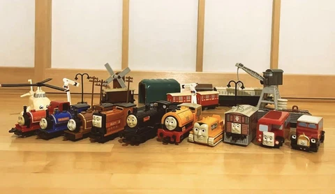 Thomas Friends Figure Retro Harold Hiro Terence Bertie Sir Handel Lot Goods Cover