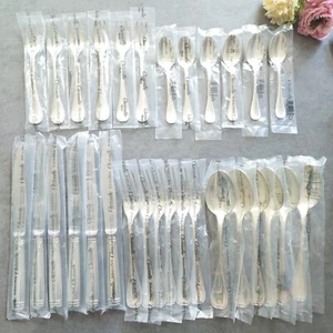 Christofle Malmaison Silverplate Flatware Knife Fork Spoon 30pcs Brand New - Picture 1 of 22
