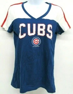MLB Chicago Cubs Women's V Neck T Shirt Size XS - Picture 1 of 2