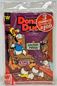 Walt Disney Donald Duck #228 229 230 Whitman SEALED 3 Comics Pre-Pack Bronze 9.0 - Picture 1 of 4