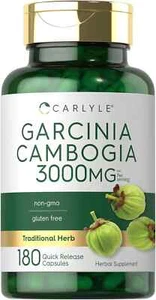 Carlyle Garcinia Cambogia 3000 mg Weight Loss - 180 Capsules EXP 07/27 - Picture 1 of 2