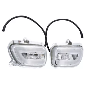 Front LED Turn Signals Clear Lens Fit For Honda Goldwing 1800 GL1800 2001-2017 - Picture 1 of 13