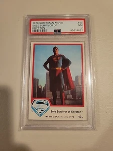 1978 Topps Superman-Movie #43 Sole Survivor Of Krypton PSA 7 - Picture 1 of 2